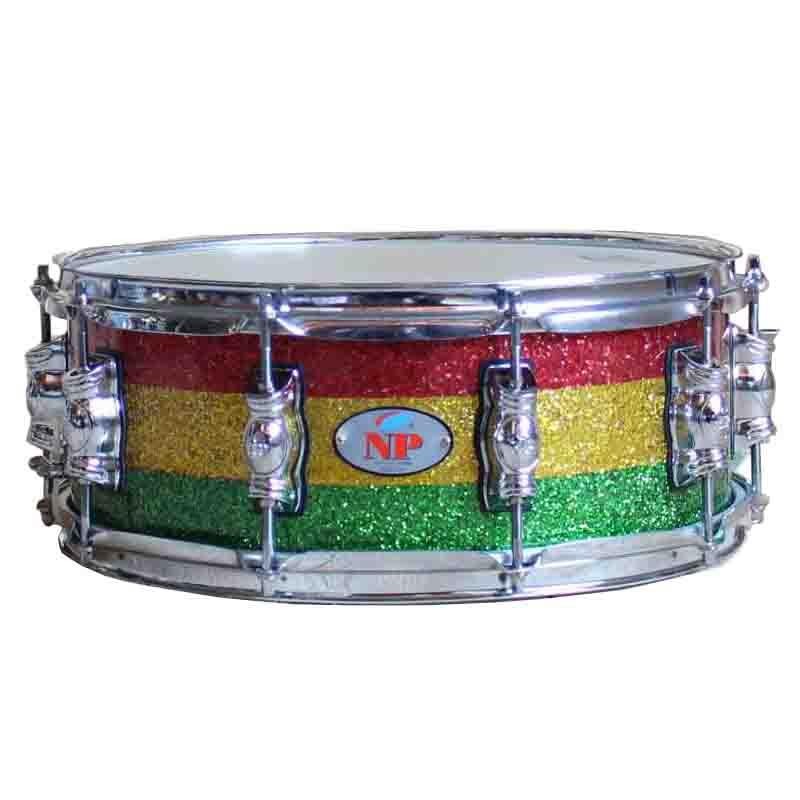 Snare drum GREAT WOOD CROME 14"X 5" ½ HELMET SPARKLE COLORS METALLIC