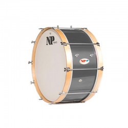 BASS DRUM 66,1 Ø X 24 CM SILBER NATUR REIFEN