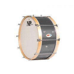 BASS DRUM 66,1 Ø X 24 CM SILVER NATURAL HOOPS