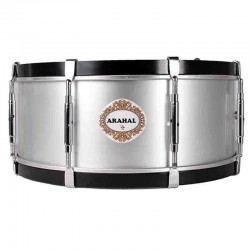 ARAHAL DRUM 14"X 6"½ SILVER WITH STAND