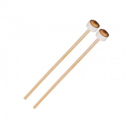 XYLOPHON KEULE FILZ RING HOLZGRIFF 39 CM PAAR