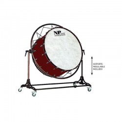 CROME CONCERT BASS DRUM 36" X 20" CHERRY...