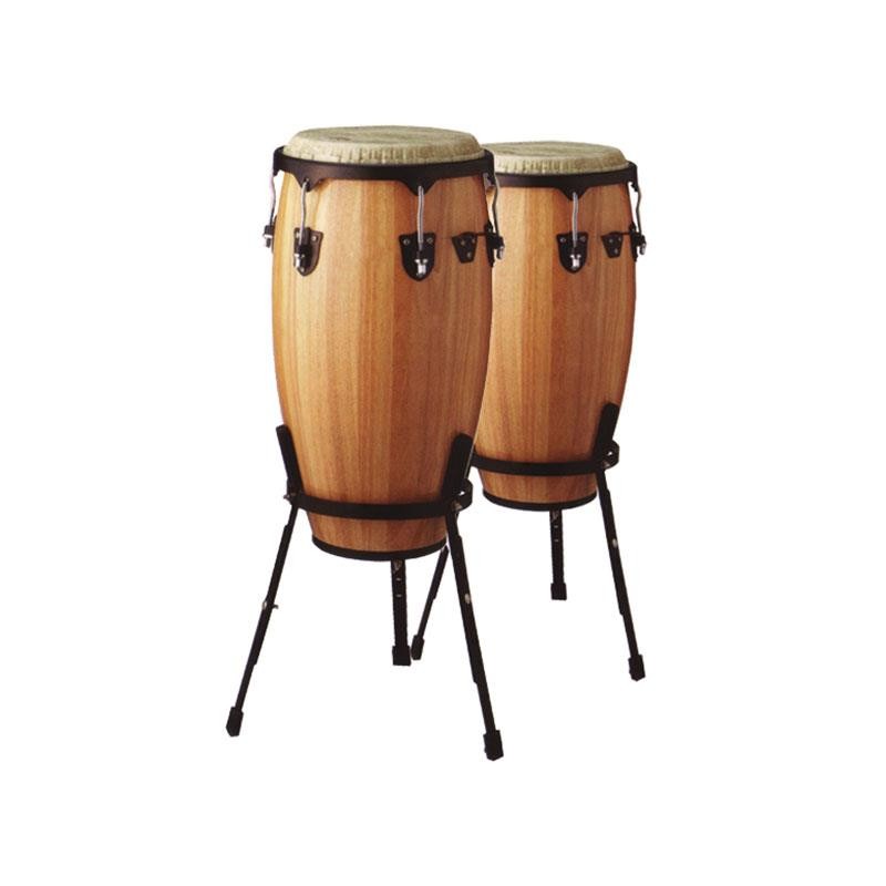 JUEGO CONGAS 10"/11" NATURAL CON SOPORTE