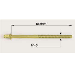 TORNILLO TENSION M-6X150 MM ORO Pack de 10