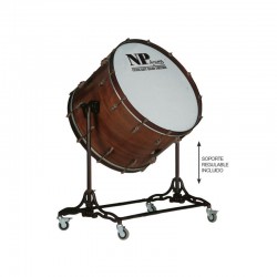 OLD 36" X 20" WALNUT CAMERA BASS DRUM WITH...