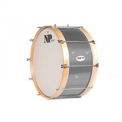 BASS DRUM 24"X8" SILVER NATURAL HOOPS