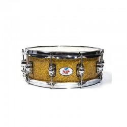TWIN CROME BOX 35,6 Ø X 12 CM GOLD SPARKLE...