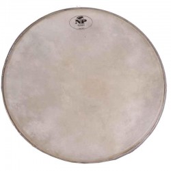 SKIN drumhead WITH GOAT RING 25,4 CM BEATER