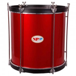 TIMBAL COFRADÍA REGLAMENTO 35,6 Ø X 35 CM CEREZA AROS NEGRO LISO