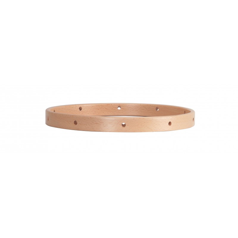 WOODEN RING CASTILIAN DRUM 40,6 Ø X 3.0 CM HOLES NATURAL BEATER