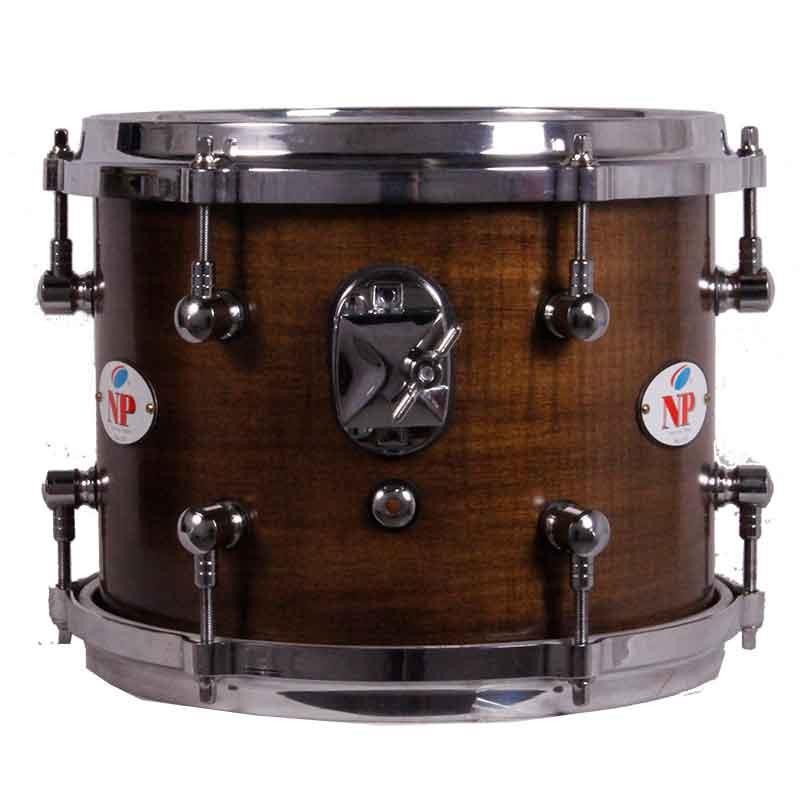 TOM TRAVEL CROME 10"X8" TINTED HELMET GLAZED WALNUT METAL RINGS