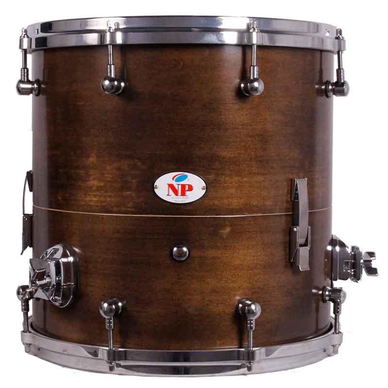 BASE TRAVEL CROME 14"X14" TINTED HELMET GLAZED WALNUT METAL RINGS