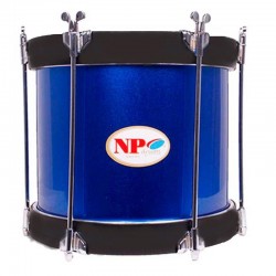 TIMBAL COFRADÍA INFANTIL 30,5 Ø X 25 CM AZUL AROS NEGRO LISO