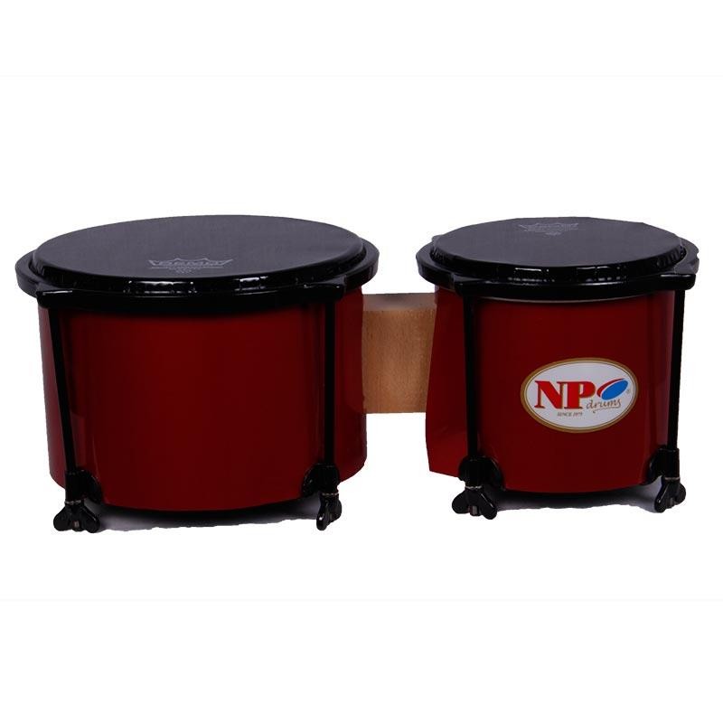 BONGO  ESCOLAR 15,2 Ø/20,3 Ø ROJO CEREZA CON VARILLA