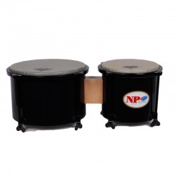 BONGO D’ÉCOLE 6"/8" NOIR AVEC TIGE