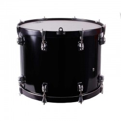TIMBAL SAYÓN ROSARIO CROME 45,7 Ø X 34 CM NEGRO AROS AZABACHE