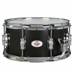 CAJA GREAT MADERA CROME 33,0 Ø X 17 CM AZABACHE AROS METÁLICOS