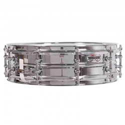 CAJA ORQUESTAL ACERO 35,6 Ø X 10 CM CROMADO AROS METÁLICOS BRIDA TRIPLE