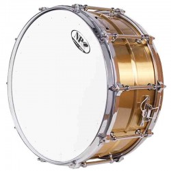 CAJA ORQUESTAL LATÓN 35,6 Ø X 16 CM DORADO AROS METÁLICOS FUNDIDOS