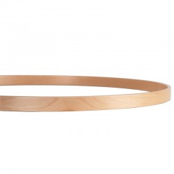 TAMBOR BAIXO COM ANEL DE MADEIRA 66,0 Ø X 3,0 CM LISO NATURAL