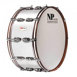 Prueba Nuestro Bombo Standar Cromado 60,9 Ø X 30 cm blanco-NPDrums