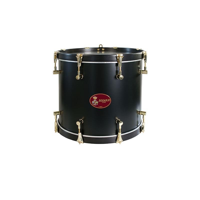 TIMBAL SAYON ROSARIO ORO 40X34CM CASCO NEGRO AROS AZABACHE