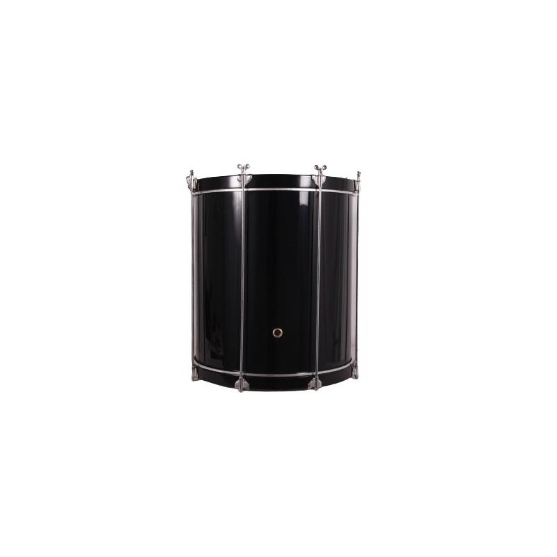 TIMBAL COFRADÍA REGLAMENTO 40,6 Ø X 44 CM NEGRO AROS GRAFITO LISO