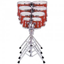 SET 8 TOMS CHERRY RED CONCERT AVEC STANDS