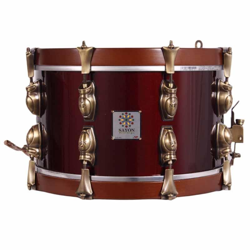 SAYÓN PASIÓN DEL SUR TAMBOR VELHO 35,6 Ø X 20 CM VINHO TINTO AROS DE NOGUEIRA LISOS