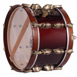 SAYÓN PASIÓN DEL SUR TAMBOR VELHO 35,6 Ø X 20 CM VINHO TINTO AROS DE NOGUEIRA LISOS