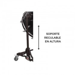 Bombo cámara crome 50,8 Ø x 50 cm Blanco con soporte-NPDrums