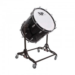 Bombo cámara crome 50,8 Ø x 50 cm en negro con soporte-NP Drums