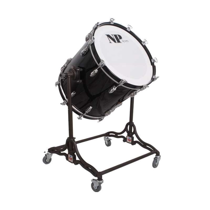 Bombo cámara crome 50,8 Ø x 50 cm en negro con soporte-NP Drums