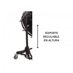 Bombo cámara crome 55,9 Ø x 50 cm Azabache con soporte-NPDrums