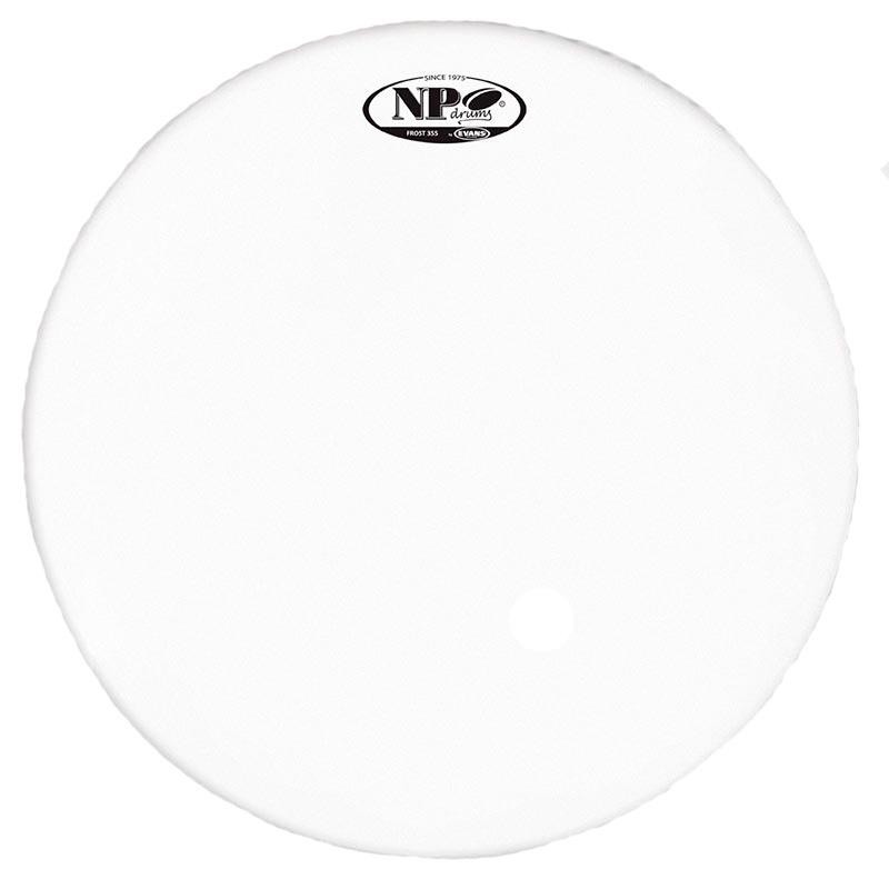 Parche de 16" Frost con doble lamina con logo-NPDrums