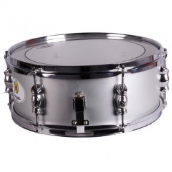IPANEMA- Caixa de Samba 14" em alumínio prata claro e fácil de tocar.