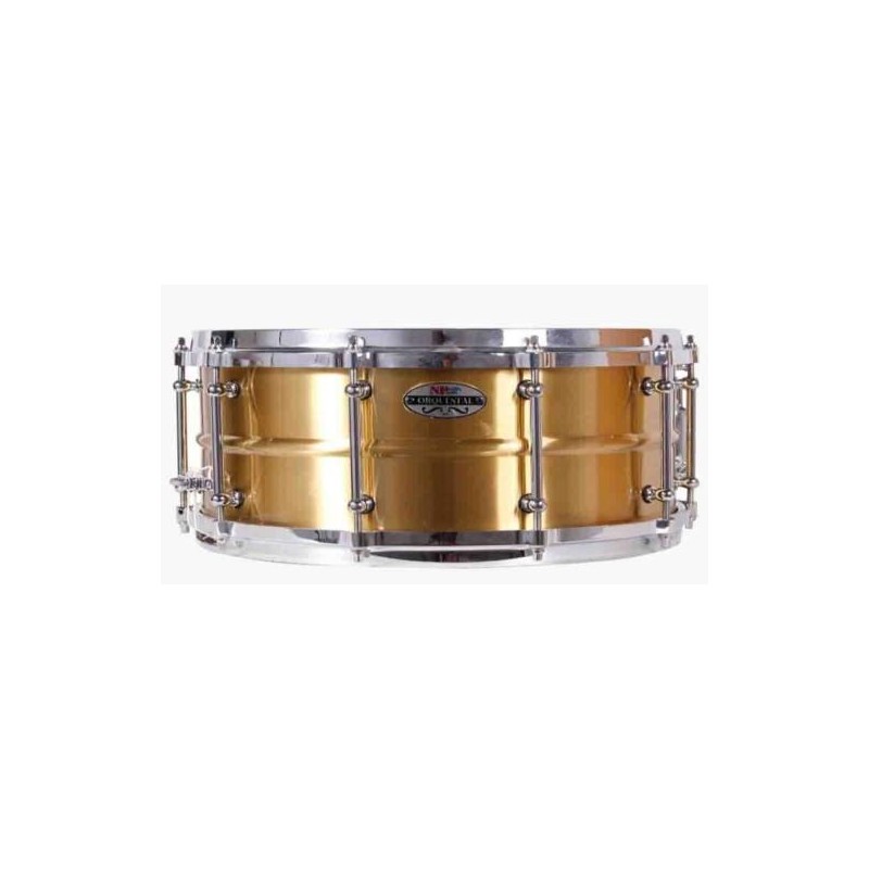 CAIXA ORQUESTRAL DE METAIS 35,6 Ø X 14 CM ANÉIS DE METAL FUNDIDO DOURADO