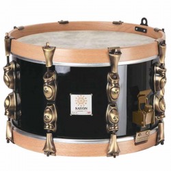 TAMBOR SAYÓN PASIÓN DEL SUR OLD 35,6 Ø X 20 CM NEGRO AROS NATURAL LISO