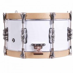 Prueba el auténtico Tambor Pasión del Sur crome 35,6 Ø X 18 cm blanco-NPDrums