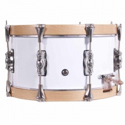 Prueba el auténtico Tambor Pasión del Sur crome 35,6 Ø X 18 cm blanco-NPDrums