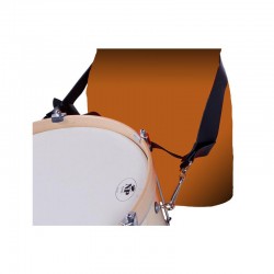 CORREA NEGRA PORTA CAJA CINTURA DOS MOSQUETONES