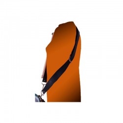 BANDOULIÈRE NOIRE REDOBLANTE DEUX MOUSQUETONS