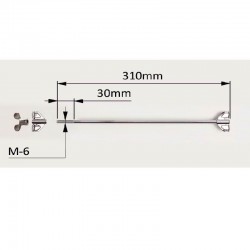 Varilla tambor crome 13 CM completa.