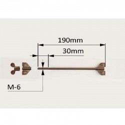Varilla tambor crome 13 CM completa.