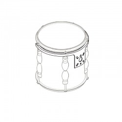 Rims para toms 8'' con 5 divisiones.