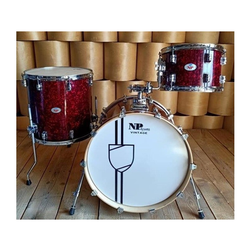 TWIN FUNKY 3-PIECE DRUM SET 20"16"12" PEARL RED
