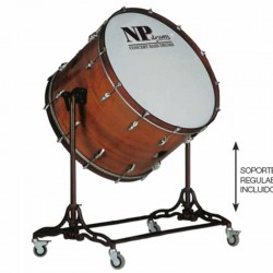 Bombo cámara crome 71,1 Ø x 50 cm Miel con soporte-NPDrums