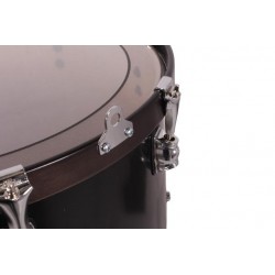 TIMBAL SAYÓN ROSARIO CROME 45,7 Ø X 34 CM NEGRO AROS AZABACHE