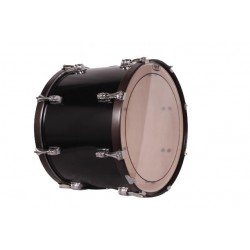 TIMBAL SAYÓN ROSARIO CROME 45,7 Ø X 34 CM NEGRO AROS AZABACHE