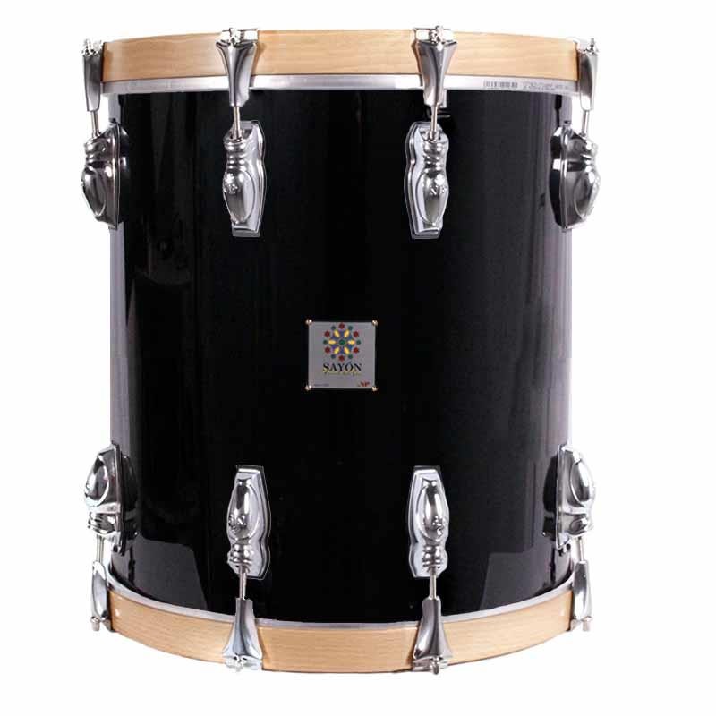 Obtenez le Timbal Pasión del Sur crome 38,1 Ø X 40 cm noir-NPDrums